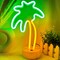 Summer Green Palm Tree Neon Sign – LED Lamp, USB/Battery Operated, Small